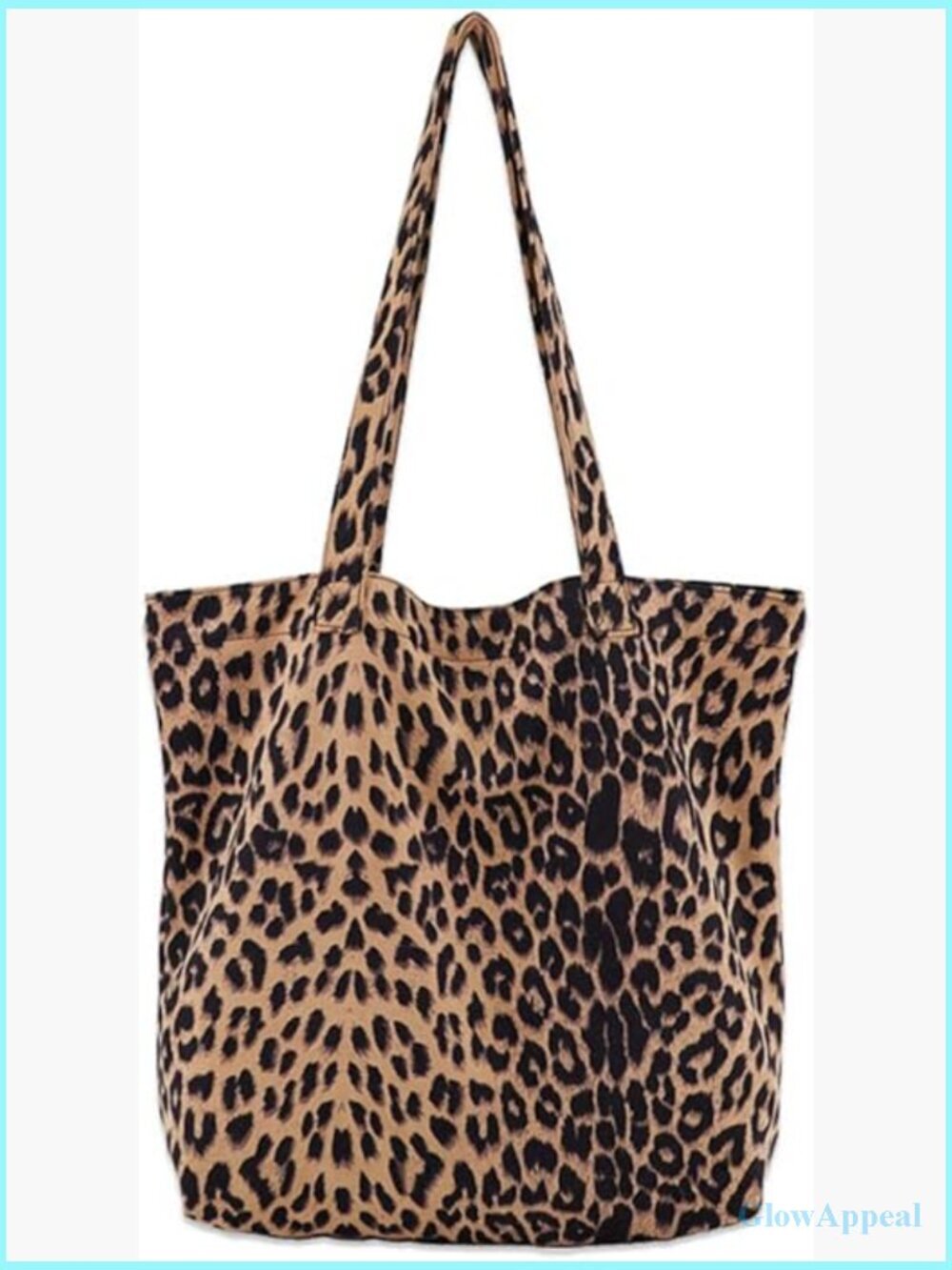Soft & Lightweight Leopard Tote Purse Handbag Travel Satchel